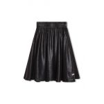 Dkny fusta fete culoarea negru, midi, evazati