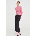 American Vintage pulover de lana Gilet femei, culoarea roz, light