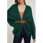 Answear Lab curea de piele femei, culoarea maro