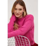 Answear Lab pulover din amestec de lana femei, culoarea roz