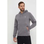 47brand bluza MLB New York Yankees barbati, culoarea gri, cu glugă, neted