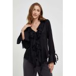 Answear Lab bluza femei, culoarea negru, neted