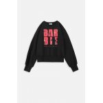 Coccodrillo bluza copii culoarea negru, cu imprimeu