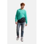 Bluza sport unisex cu aspect contrastant