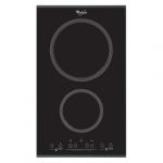 Plita cu inductie Whirlpool Fusion Domino ACM 712 IX, 2 zone, touch, negru