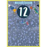 Felicitare - Happy Birthday 12 Today! - baieti | Great British Card Company