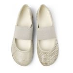 Balerini de piele nabuc cu banda elastica Nina 1395