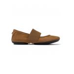 Balerini de piele nabuc cu banda elastica Nina 1395