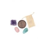 Luckies of London set de cristal cu suport Good Vibes