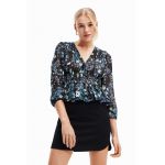 Bluza cu terminatie peplu si maneci 3/4