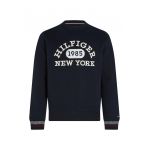 Bluza sport cu decolteu la baza gatului si imprimeu logo
