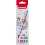 Set 6 finelinere - Pastel Colours - Bruynzeel | Bruynzeel