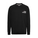 Bluza de trening cu decolteu la baza gatului si logo pe piept