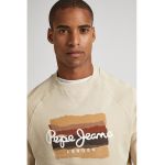 Bluza sport cu imprimeu si maneci raglan