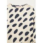 Bluza cu model si maneci cazute