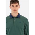 Bluza regular fit de bumbac cu fenta cu nasturi