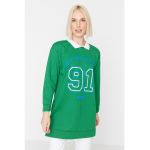 Bluza sport lunga cu imprimeu text