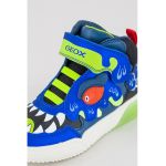 Pantofi sport cu model colorblock si velcro