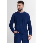 Bluza de casa din material terry