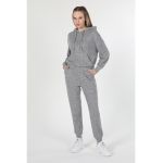Pantaloni sport cu talie inalta si buzunare laterale