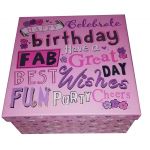 Cutie pentru cadou - Happy Birthday Female, mica | Meridian Import Company