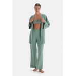 Bluza de pijama cu cordon in talie