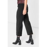 Pantaloni capri eleganti din amestec de lana