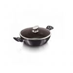 Cratita marmorata cu capac 28 cm Carbon Pro Berlinger Haus BH 6898