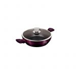 Cratita marmorata cu capac 28 cm Purple Eclipse Berlinger Haus BH 6632