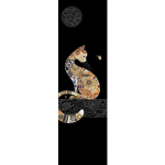 Semn de carte - Bug Art - Chat Assis | Kiub