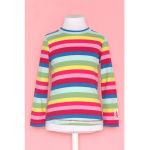 Bluza din bumbac cu model in dungi