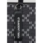 . Geanta tote cu accesoriu logo K/Monogram