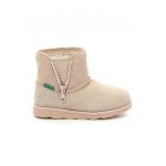 Cizme low-top din piele intoarsa fara inchidere