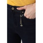 Blugi crop cu talie inalta