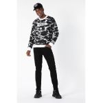 Bluza sport de bumbac cu model grafic