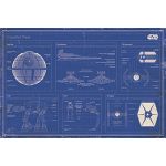 Poster maxi - Star Wars Imperial fleet blueprint | Pyramid International