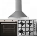 Pachet Cuptor Incorporabil Hausberg HB-8051IN, Electric, 76 l, 4 Functii, Clasa A + Plita Incorporabila Hausberg HB-555, 4 arzatoare, Gaz, Inox + Hota incorporabila decorativa Hausberg HB-1260, 400 m3/h, 1 motor, 60 cm, Inox