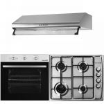 Pachet incorporabil Hausberg Cuptor electric HB-8053IN, Clasa A, 71L, 2225W, Negru/Inox, Plita Incorporabila HB-555, 4 arzatoare, Gaz, Inox, Hota incorporabila decorativa HB-1220, Putere de absorbtie 450 m3/h, 2 motoare, 60 cm, Inox