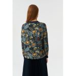 Bluza cu decolteu in V si imprimeu paisley