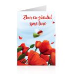 Felicitare - Zbor cu gandul la tine - Maci | Anda Ansheen