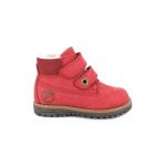 Ghete din piele nabuc cu inchidere velcro