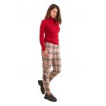 Pantaloni cargo cu model in carouri