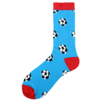 Sosete confortabile - Albastre cu minge de fotbal | Sav Com