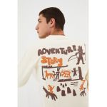 Bluza de trening cu imprimeu pe spate