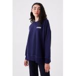 Bluza de trening supradimensionata cu maneci cazute