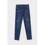 Blugi super skinny cu aspect deteriorat