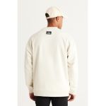 Bluza de trening cu decolteu la baza gatului si maneci cazute