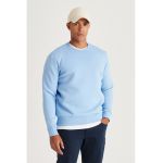 Bluza de trening cu decolteu la baza gatului si model uni