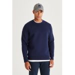 Bluza de trening cu decolteu la baza gatului si model uni