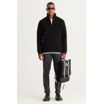 Bluza de trening cu fenta cu fermoar
